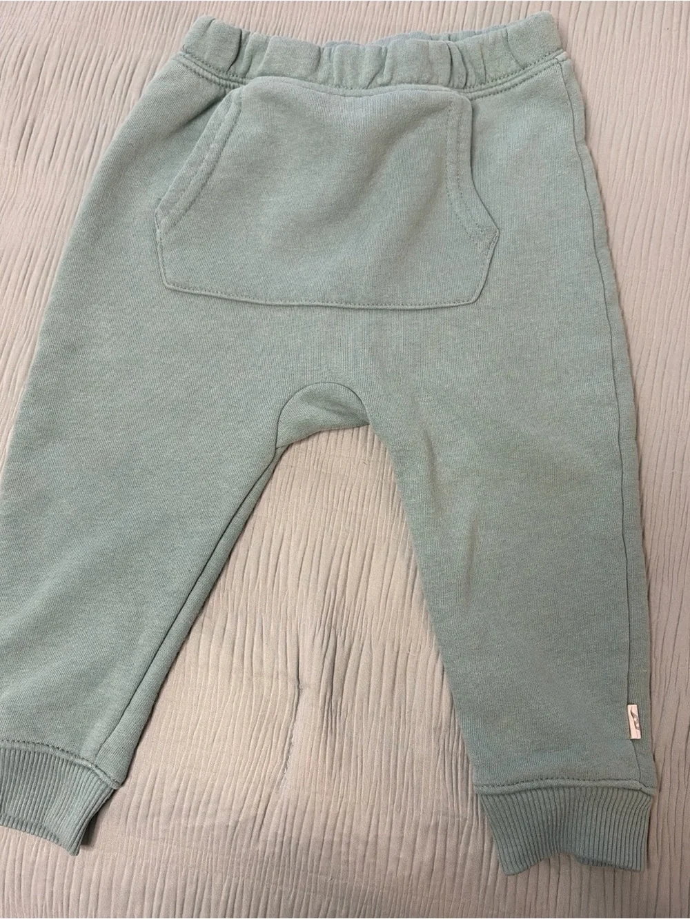 Sage Green Striped Baby Pajama Matching Set